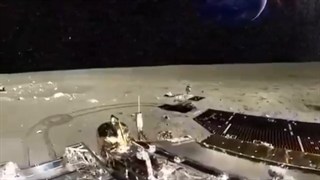 نمای فوق العاده زیبا از سطح ماه