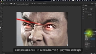 آموزش ساخت لیزر در فتوشاپ