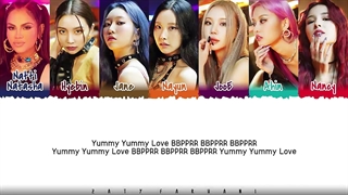 لیریک آهنگ Yummy yummy love از MOMOLAND × Nati Natasha