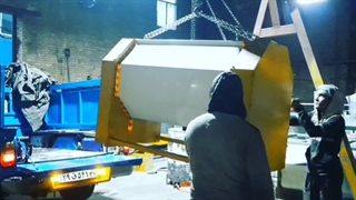 ارسال پتوشور ۷۰ کیلویی استیل به منطقه آزاد ارس