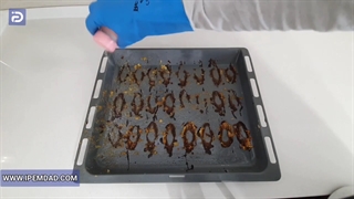 ترفند تمیز کردن سینی فر