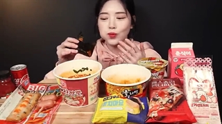 Mukbang/asmr/korean store food