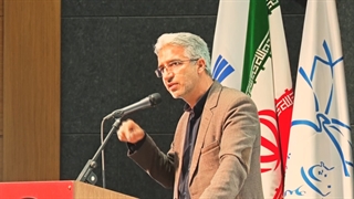 سخنرانی سرهنگ قاسمی نماینده هلدینگ پیشگامان در استان رویداد ملی تاثریا