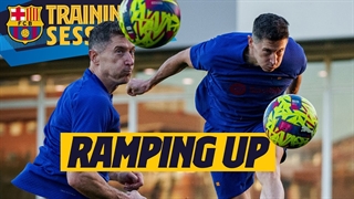 تمرینات بارسلونا; ژول کونده مهارتش را نشان داد. لواندوفسکی خودش را تنظیم کرد (پنجشنبه)