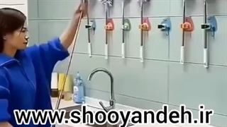 تمیز کردن سطوح بلند