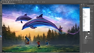Fantasy Dolphins - Photo Manipulation Speed Art | Photoshop Tutorial فتوشاپ