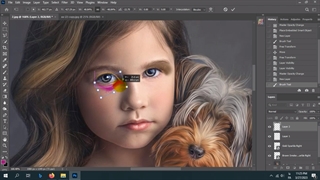 آرایش دور چشم در فتوشاپ