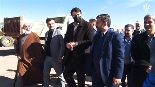 بازدید وزیر راه و شهر سازی از پروژه های نهضت ملی مسکن شهر جدید پرند