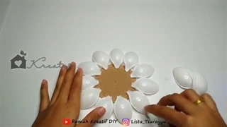 ساخت آویز زینتی با قاشق یکبارمصرف