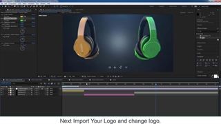 آموزش پروژه افترافکت لوگوموشن هدفون + دانلود