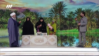 حافظان قرآن خانم سکینه سبزیان، سابقی نژاد و عبداللهی از شهر دلگان در برنامه محفل ۱۴۰۲