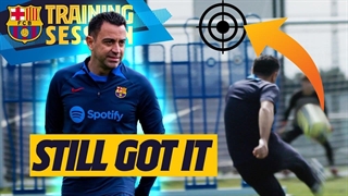 تمرین جمعه بارسلونا: ژاوی هنوز مهارتش را از دست نداده!