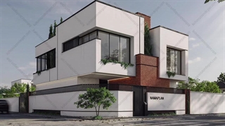 طراحی ویلای دوبلکس لاکچری و مدرن در کنگان_بوشهر