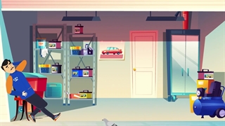 طراحی موشن گرافی تبلیغاتی برای باتری صبا کارا