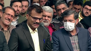 شعرخوانی آقای بلرام شکلا از هندوستان در دیدار رمضانی با رهبر معظم انقلاب ۱۴۰۲/۰۱/۱۶