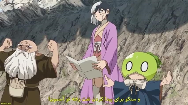 فصل 3 قسمت 3 انیمه دکتر استون: دنیای جدید Dr. Stone با زیرنویس