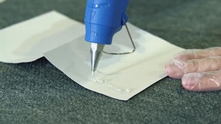 تست چسبندگی هات ملت نویس روی سطح مقوایی