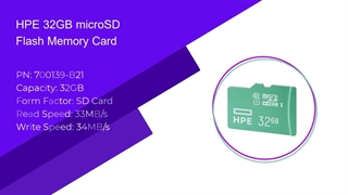میکرو اس دیHPE 32GB microSD Mainstream Flash Media Kit با پارت نامبر 700139-B21