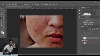 آموزش فوتوشاپ : روتوش صورت با حفظ بافت پوست بدون پلاگین