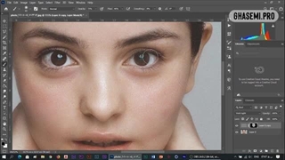 آموزش فوتوشاپ- روتوش پوست صورت - با حفظ بافت