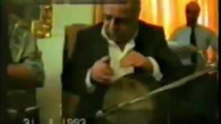 اسداله ملک فضل اله توکل و جهانگیر ملک تجلیل علی تجویدی جلیل شهناز در جمع بزرگان و مفاخر فرهنگ ادب هنر ایران پالپوتومی