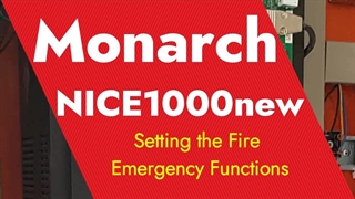 آموزش استفاده از وضعیت آتش نشان با درایو مونارک سری نایس 1000