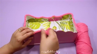ساخت استند با کاموا و کارتن