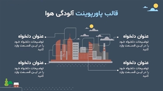 معرفی قالب پاورپوینت آلودگی هوا
