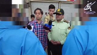 بازسازی صحنه جرم توسط پلیس ری تیراندازی در خیابان دستگیری اراذل اوباش فرماندهی انتظامی شهرری