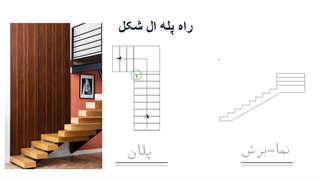 راه پله ال شکل