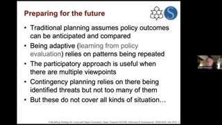 A Modelling Strategy for Living with Deep Uncertainty; Bruce Edmonds