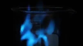 واکنش شعله آبی 