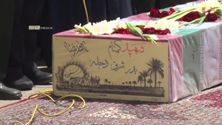 تدفین شهید گمنام دفاع مقدس در سازمان پدافند غیرعامل ۱۴۰۲/۲/۲۵