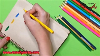 خرید مداد رنگی ۱۲ لوله ای اسکول مکس