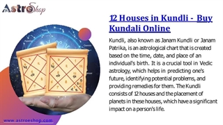 12 houses in  kundli-Buy kundli online
