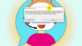 How to fix Adobe Creative Cloud is need to resolve the error, file is missing or damaged