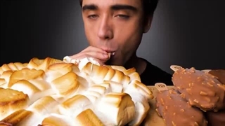 ASMR MAGNUM CHOCOLATE ICE CREAM, SMORES DIP (OREO, HERSHEY'S & MARSHMALLOWS ) | McBang ASMR