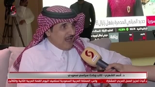 لقاء مع الکاتب والباحث السیاسی السعودی د. أحمد الشهری أجرته ربا الحجلی