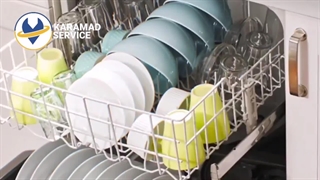 آموزش نحوه چیدمان ظرف در ماشین ظرفشویی/کارآمد سرویس