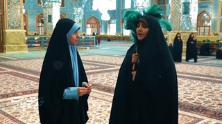 خدمت در حرم مطهر رضوی به نیابت از دختران عزیز ایران در روز میلاد کریمه اهلبیت علیها سلام