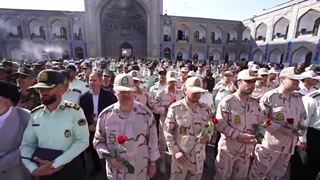 تجدید پیمان پرسنل فرماندهی انتظامی استان خراسان رضوی با امام رضا(ع) در دهه کرامت 1402