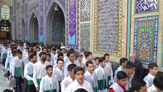 خادمیاران نوجوان رضوی از آقا اذن خدمت گرفتند