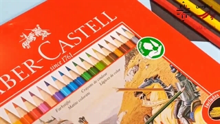 خرید مدادرنگی 24 رنگ جعبه فلز فابرکاستل