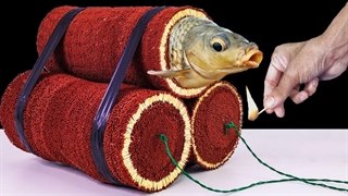 پختن ماهی با ۵۰۰۰۰ کبریت!