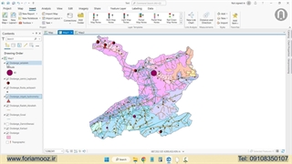 لایه های GIS حوضه های آبخیز