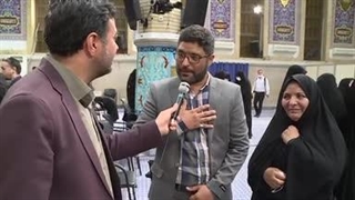 روایت خبرنگار از دیدار مسئولان کنگره شهدای سبزوار و نیشابور با رهبر معظم انقلاب