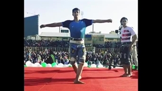 اجرای ورزش باستانی در جشن میلاد امام رضا(ع)