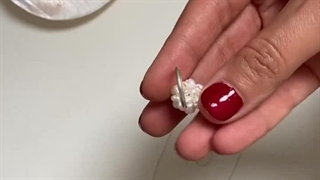 گردنبند و گوشواره توپک مرواریدی اصل(پرورشی) با نقره