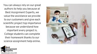 online assistance with science assignments