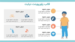 پیشنمایش قالب پاورپوینت دیابت | دانلود از سایت طرحیکا